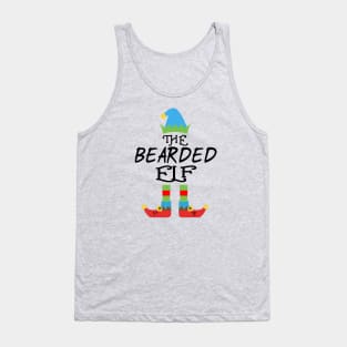 The Bearded Elf Matching Family Group Christmas Party SANTA Tank Top